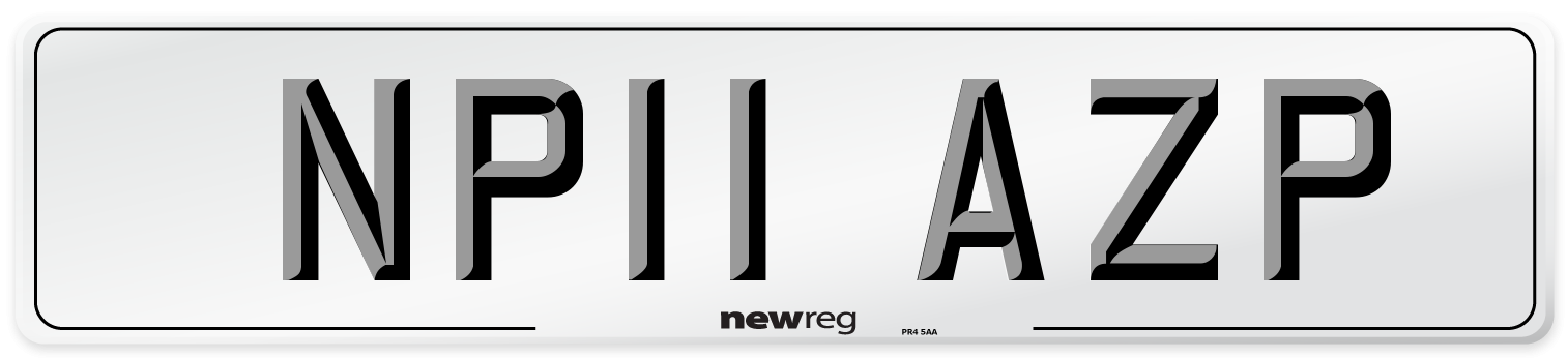 NP11 AZP Number Plate from New Reg